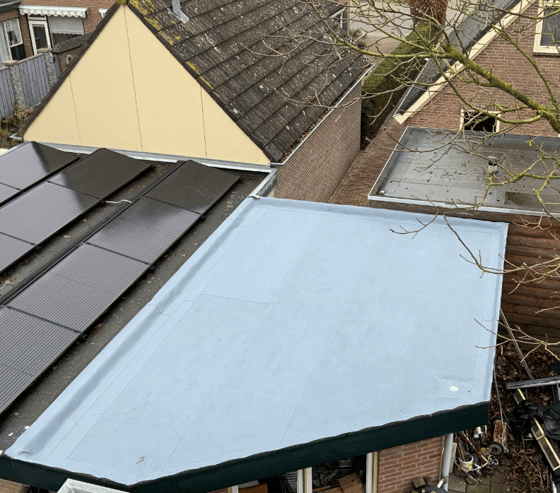 dakbedekking plat dak pvc