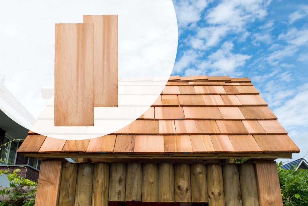 dakbedekking op hout